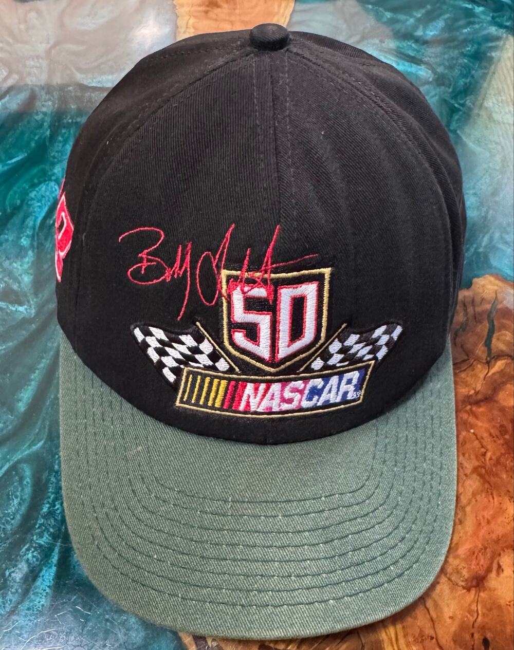 Nascar 50th Anniversary SnapBack Trucker Style Cap Hat #18 Bobby Labonte Racing